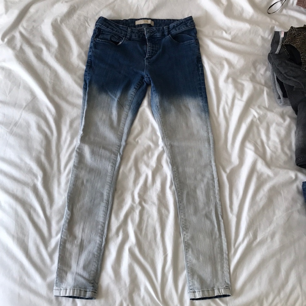 Zara ombre stretch fit jeans